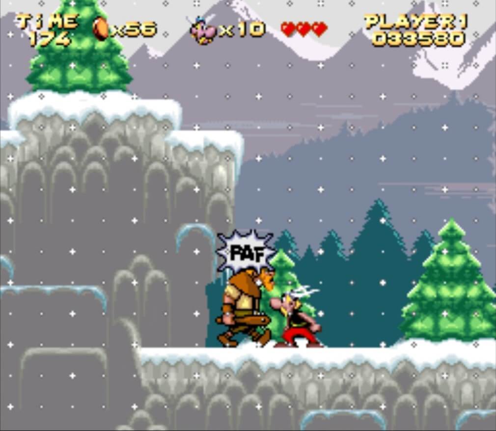 Asterix - геймплей игры Super Nintendo\Famicom